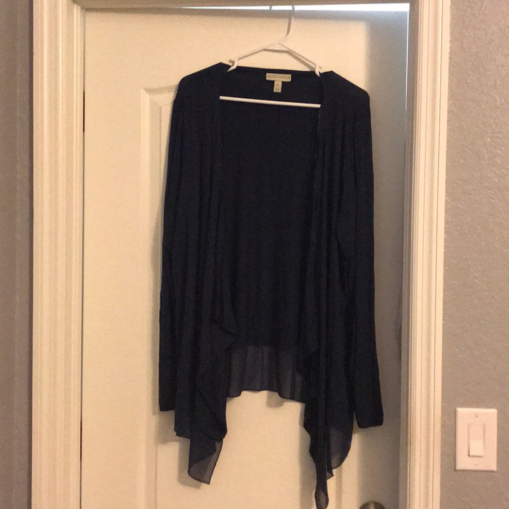 Navy light weight sweater wrap